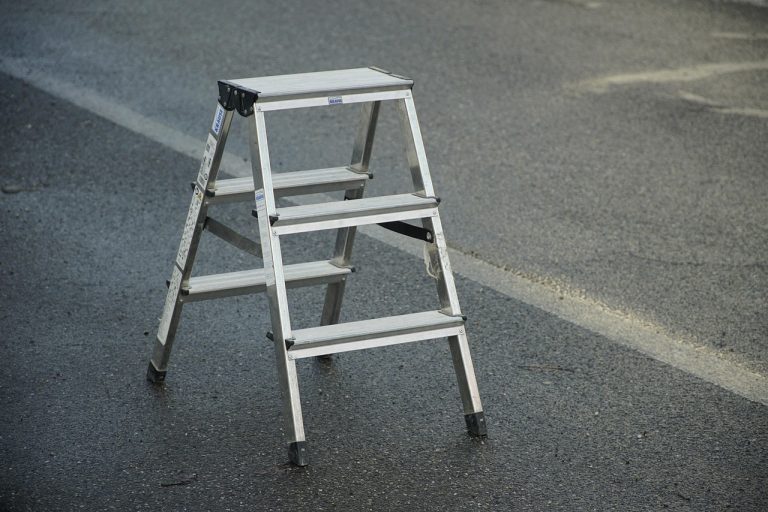 ladder, street, parking, steps, ladder, ladder, ladder, ladder, ladder